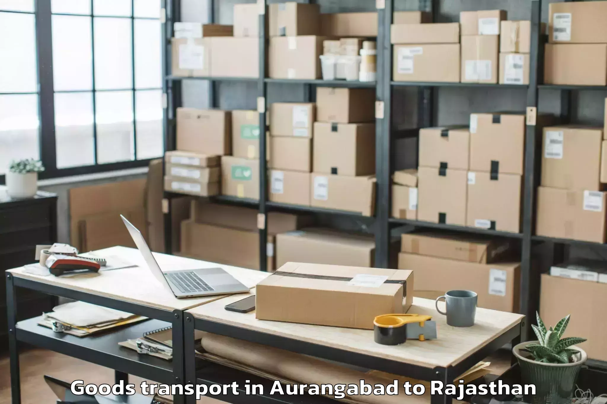 Top Aurangabad to Janardan Rai Nagar Rajasthan V Goods Transport Available